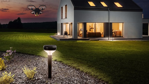 Smart light protect home with security exterior lightning